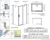 Radaway Idea White Kdj kabina 120x110cm prawa szkło przejrzyste 387042-04-01R/387053-04-01L
